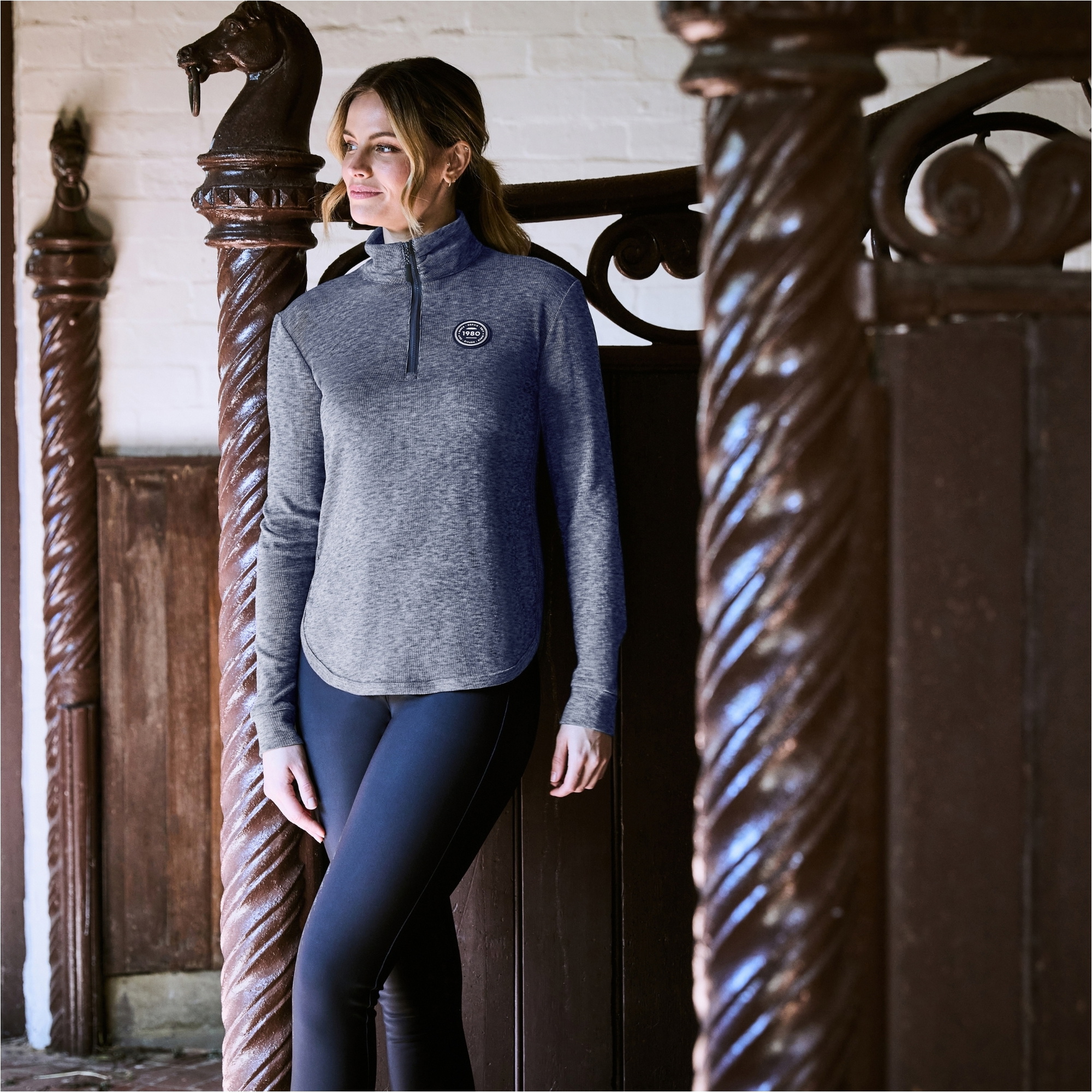 Weatherbeeta Womens London Layer Long Sleeve Top 1023217 - Navy Iris